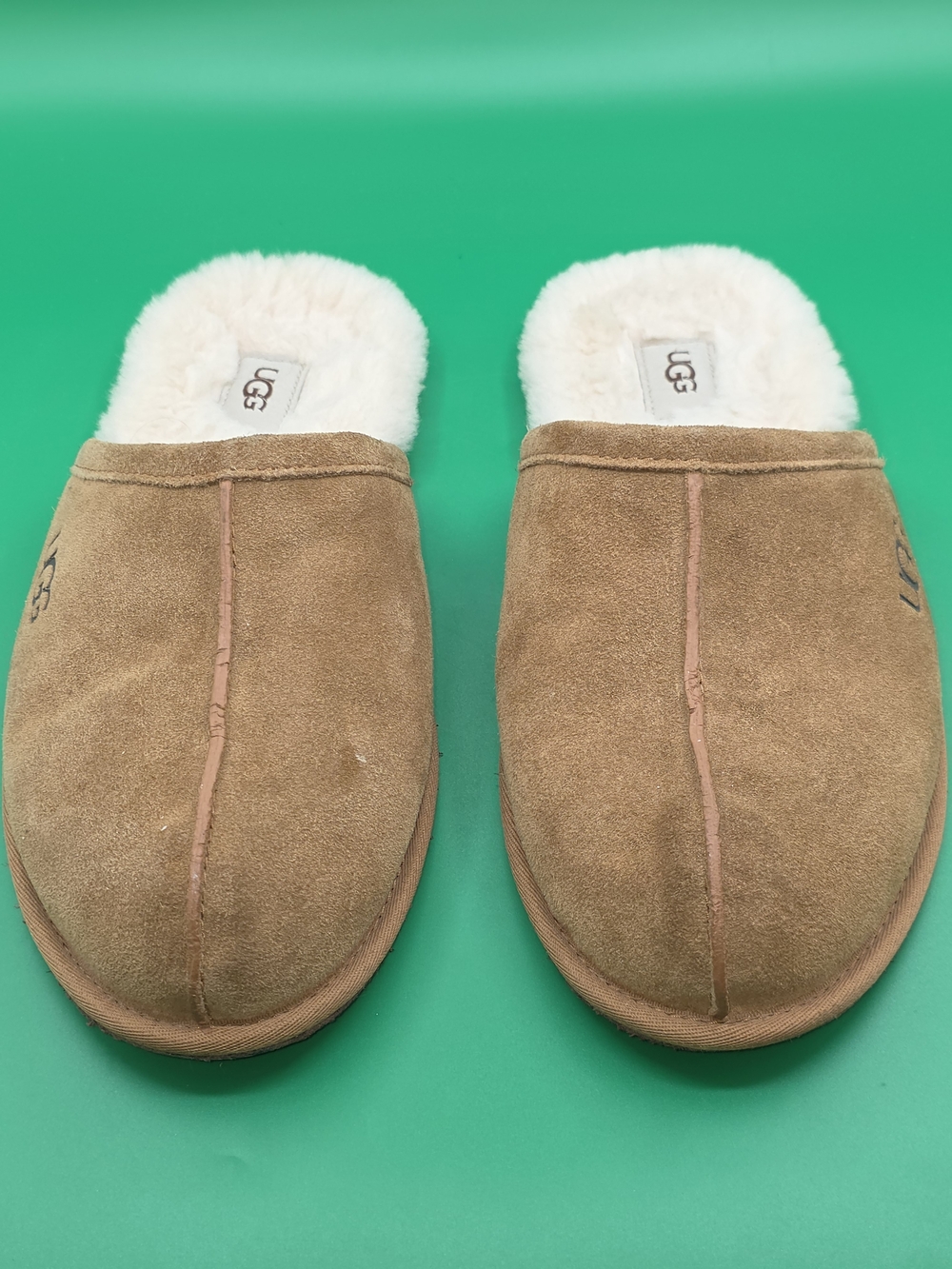 UGG Men's Chestnut Brown Slippers - Size 12